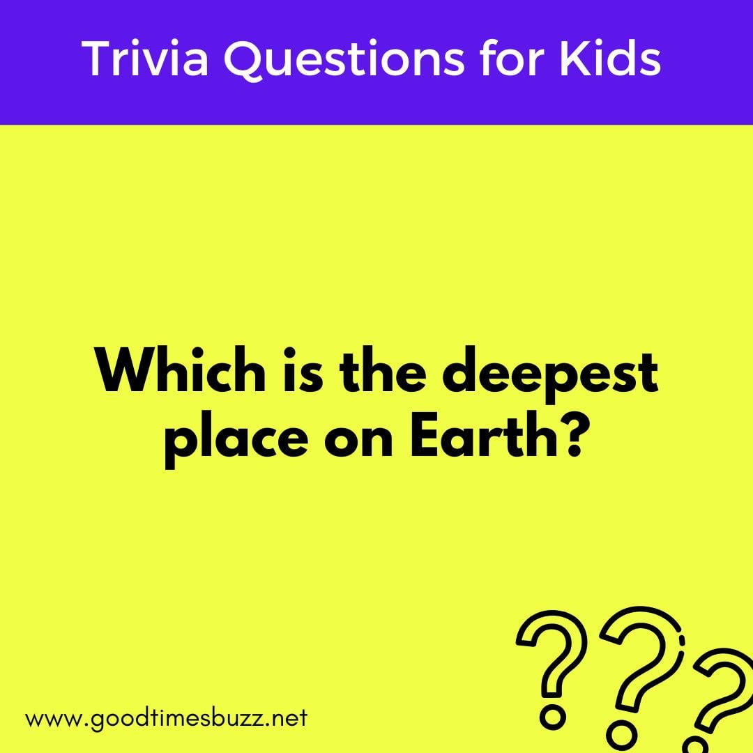 what is the deepest place on earth