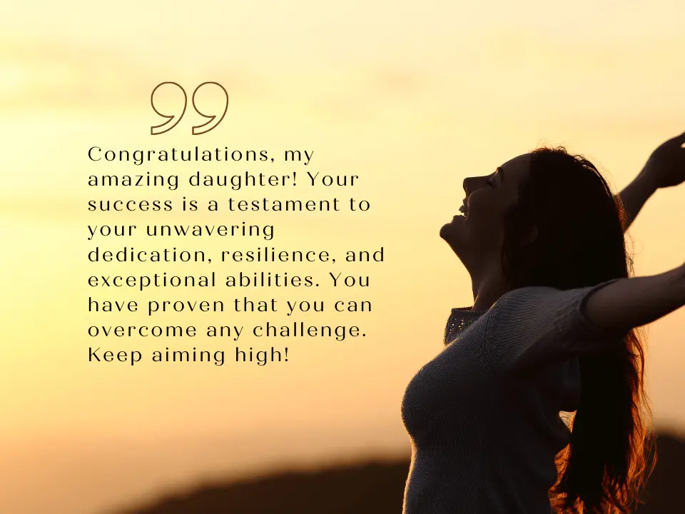 congratulations message for daughter achievement