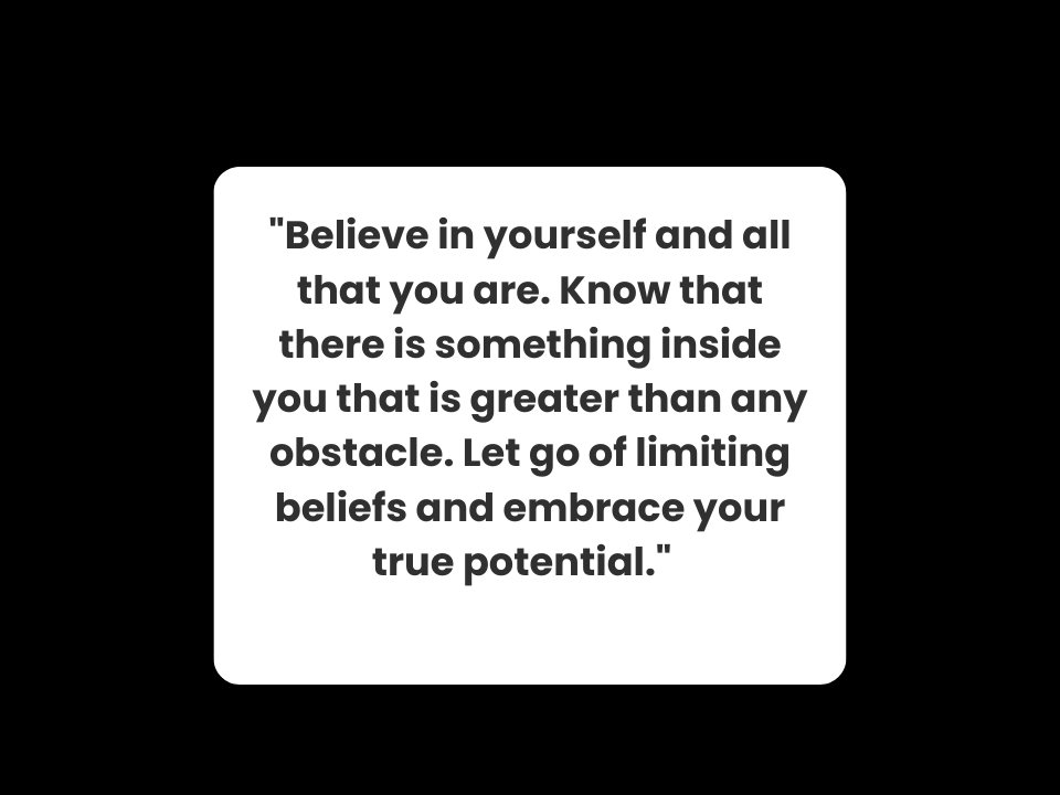limiting beliefs quote