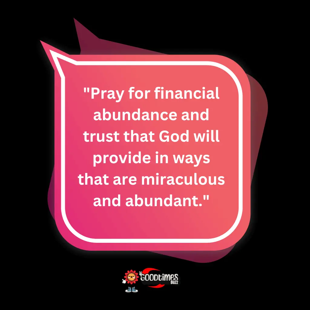 Pray for financial abundance quotes