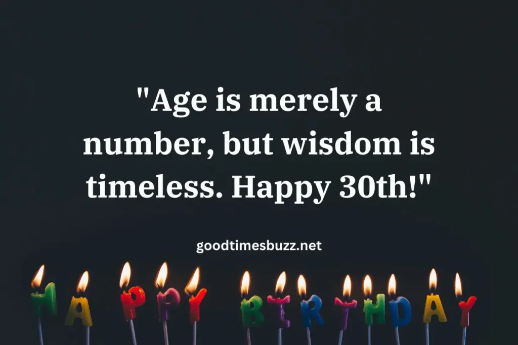 30th Birthday Quotes