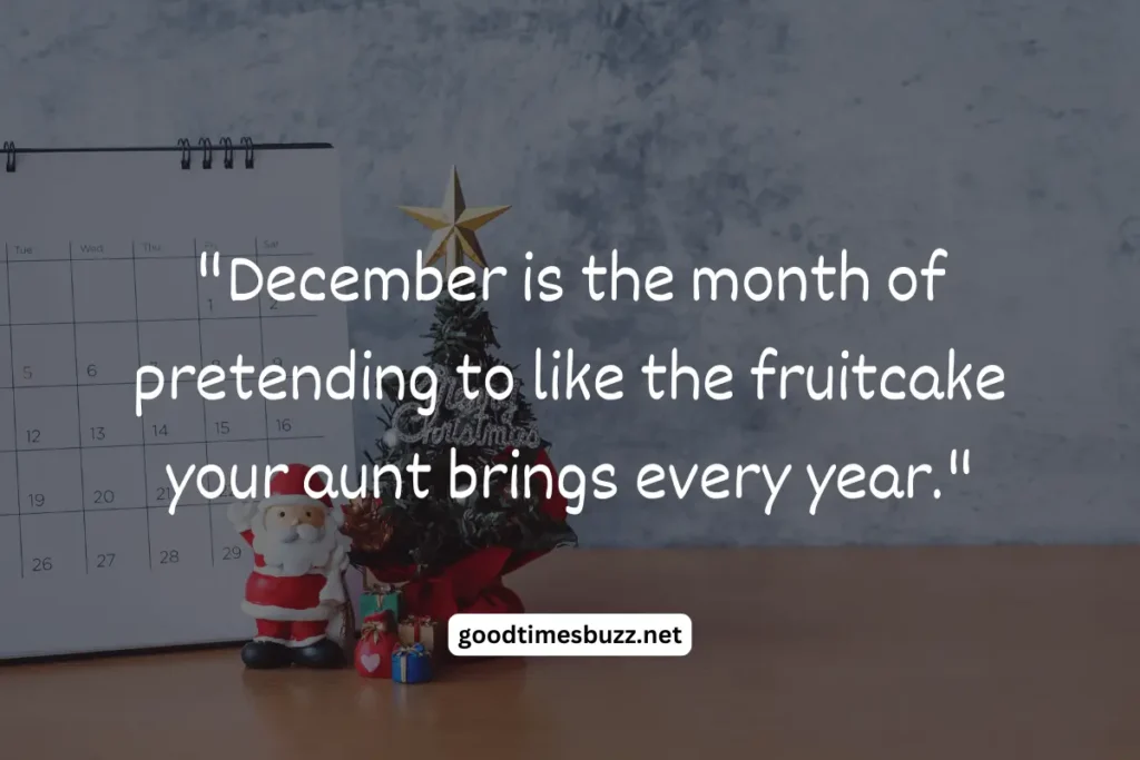 Funny December Quotes