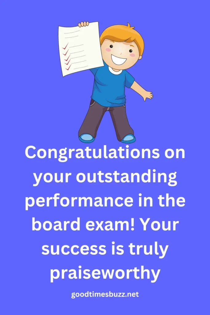 congratulations message for passing the board exam