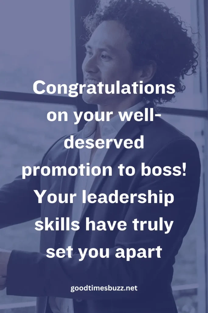 congratulations message for promotion to boss