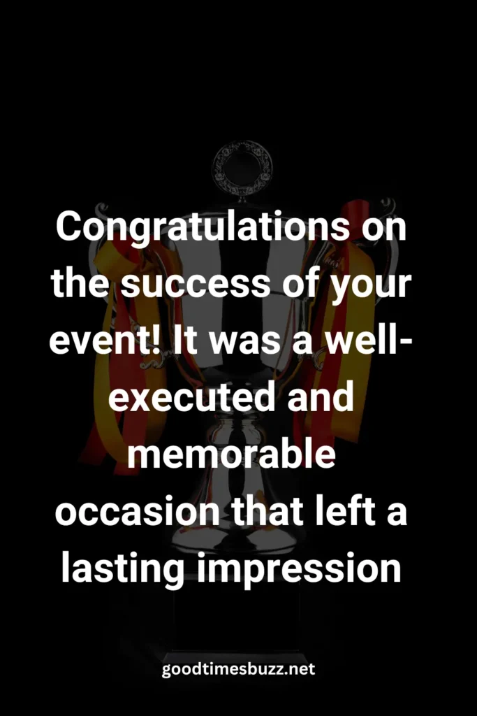 congratulation message for successful event